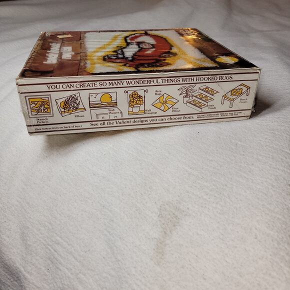 Vintage Valiant Latch Hook Rug Kit Race Car Arts & Crafts 100% Acrylic Yarn NWT - Picture 6 of 6